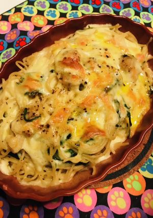バレンタインパスタ★スパゲッティグラタン-レシピのメイン写真