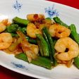 えびとししとうのわさび醤油炒め