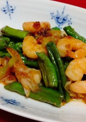 えびとししとうのわさび醤油炒め-レシピのメイン写真