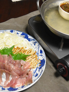 ねぎだれで頂くねぎとブリのしゃぶしゃぶ-レシピのメイン写真