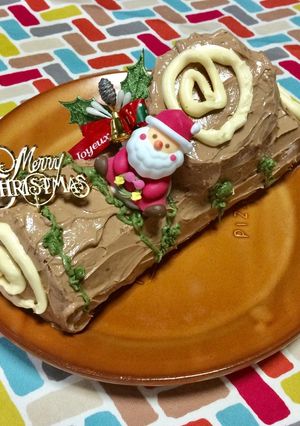 超簡単☆バタークリームのブッシュドノエル-レシピのメイン写真