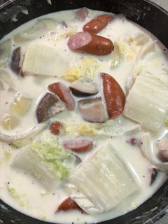 白菜の豆乳と牛乳でミルク煮-レシピのメイン写真
