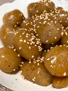 玉こんにゃくの甘辛炒め-レシピのメイン写真