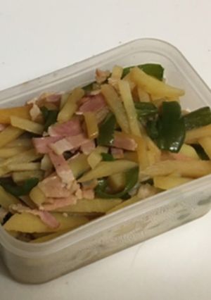 【お弁当】じゃがいもとピーマンのきんぴら-レシピのメイン写真