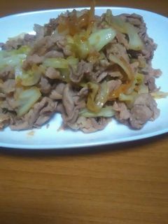 キャベツと豚肉炒め-レシピのメイン写真