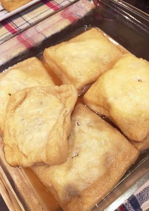 肉詰めお稲荷さん（スタミナ風）-レシピのメイン写真