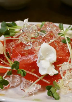トマトのサラダ　昆布だしのジュレかけ-レシピのメイン写真