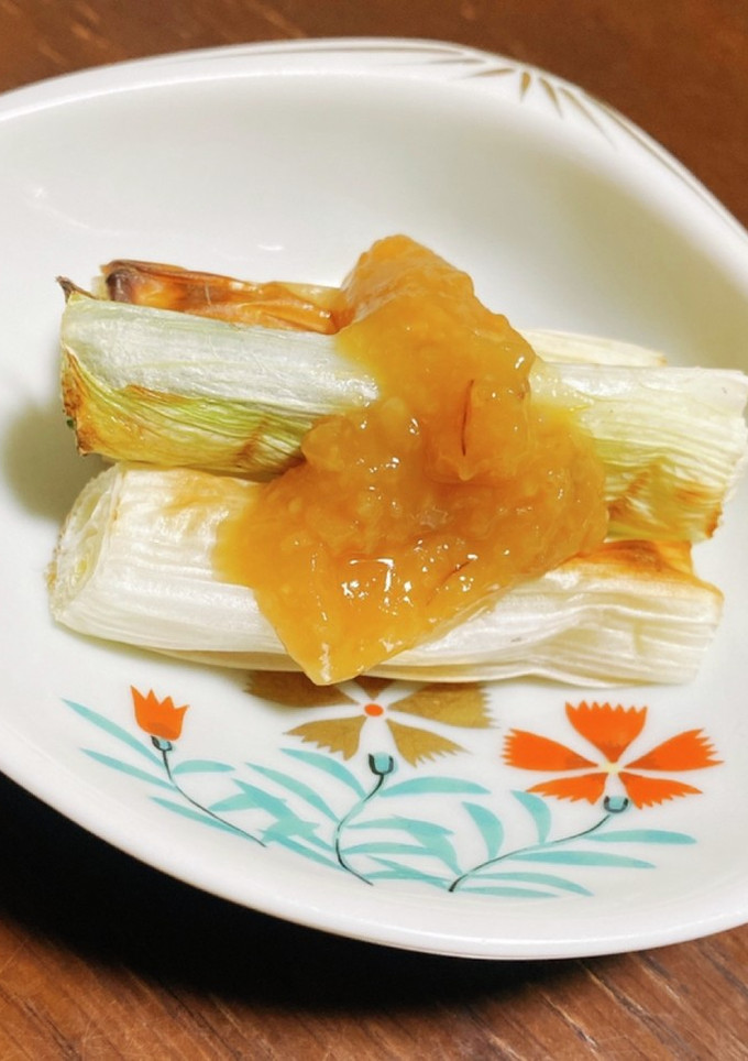 簡単　冬の味覚✨白ネギの柚子みそかけ-レシピのメイン写真
