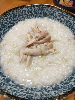 土鍋で作る鶏手羽先のお粥-レシピのメイン写真