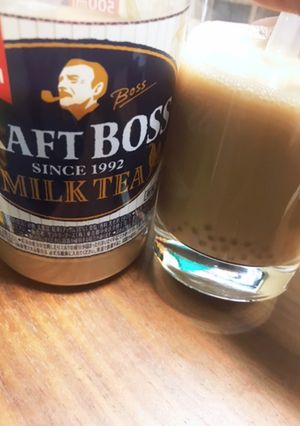 小さなタピオカとホットミルクティーで!-レシピのメイン写真