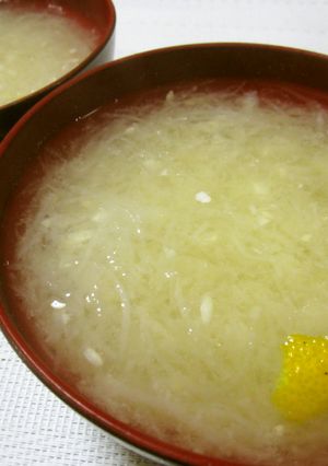 スライサーで切る！美味しい大根の味噌汁-レシピのメイン写真