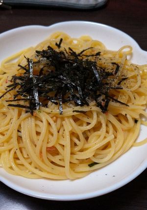 簡単！お茶漬けの素パスタ-レシピのメイン写真