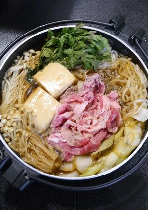 ひとり鍋！すき焼き☆牛こま-レシピのメイン写真