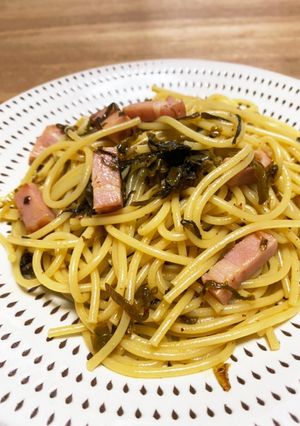 高菜とベーコンのパスタ-レシピのメイン写真