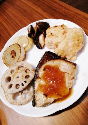 シンプルに！ブリと野菜のおろし大根ソース-レシピのメイン写真