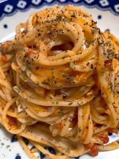 ツナとモッツァレラチーズのトマトパスタ-レシピのメイン写真