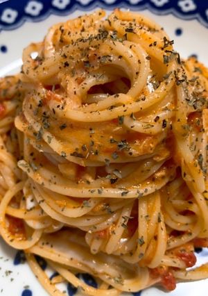 ツナとモッツァレラチーズのトマトパスタ-レシピのメイン写真