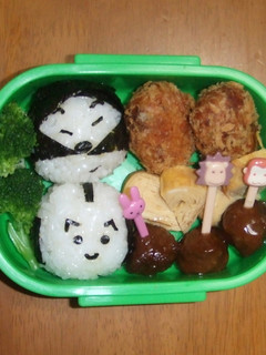 キャラ弁 侍と泥棒-レシピのメイン写真