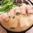 豚バラネギ巻き豆乳鍋