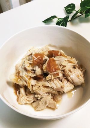 スピードおかず☆ササミの梅肉あえ-レシピのメイン写真