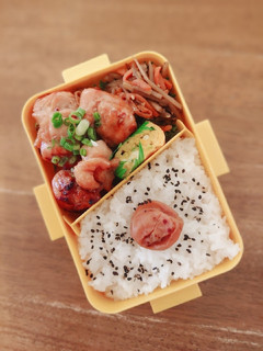 焼き鳥&きんぴらごぼうの和風弁当♪-レシピのメイン写真