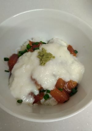 ねぎまみれマグロの山かけ丼-レシピのメイン写真
