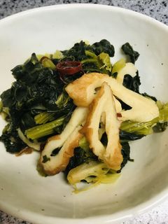 仙台雪菜とちくわの煮浸し-レシピのメイン写真