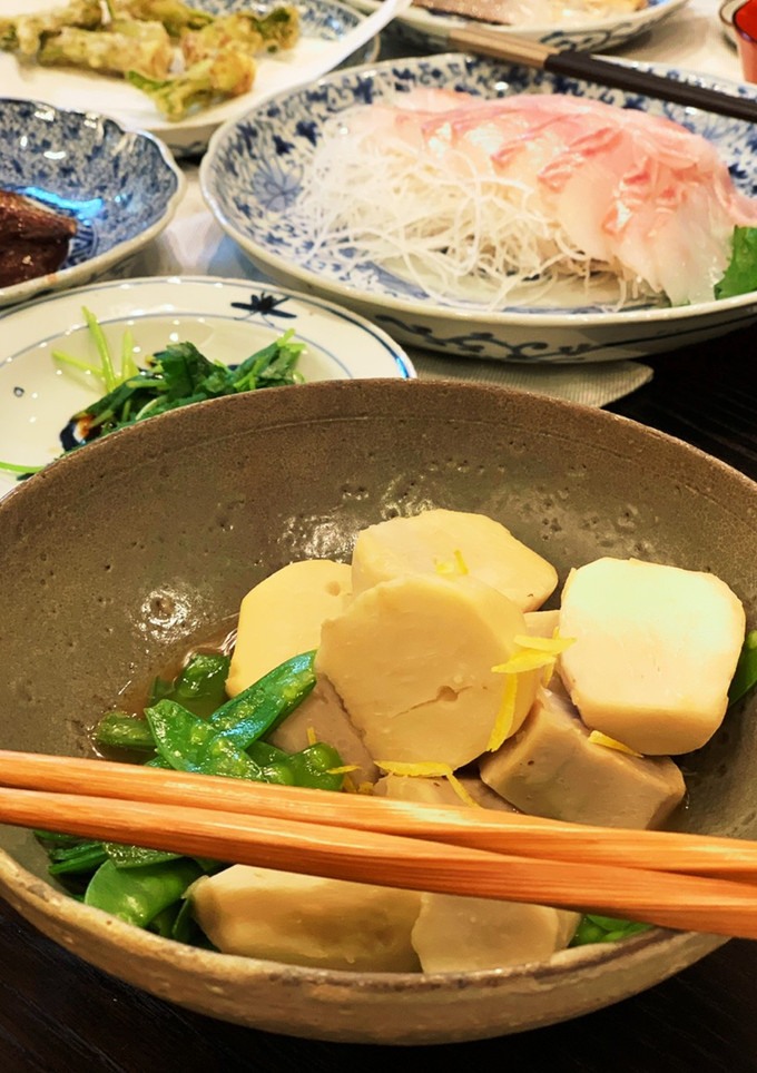 簡単☆海老芋と絹さやの煮物-レシピのメイン写真