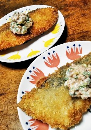ぶりフライ 梅マヨねぎソース-レシピのメイン写真