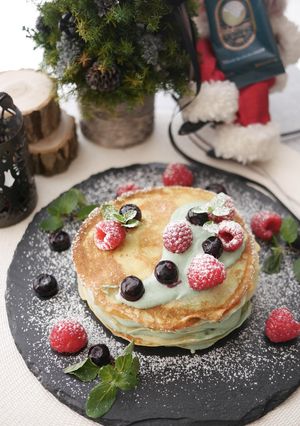 生スピルリナ クリームのミルクレープ-レシピのメイン写真