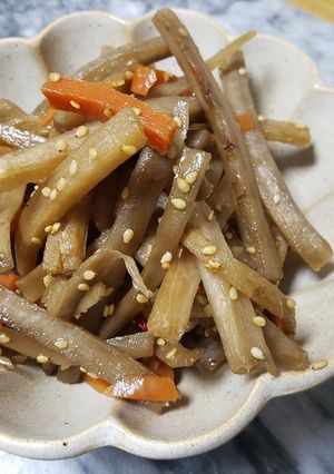 【簡単】10分で作るきんぴら【減塩】-レシピのメイン写真