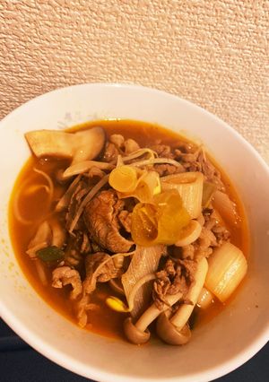 ヘルシー美味！ユッケジャンスープ-レシピのメイン写真