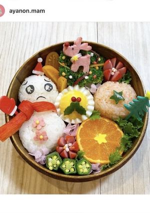 クリスマス☆ぴえんおにぎりで雪だるま-レシピのメイン写真