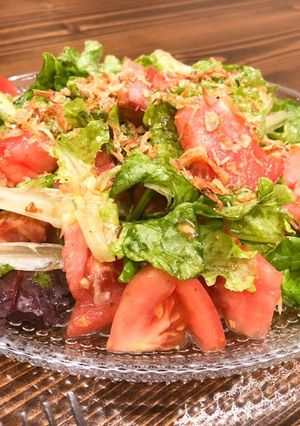 1分でできるシンプルサラダ-レシピのメイン写真