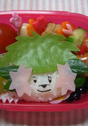 キャラ弁☆ポケモン・シェイミ弁当-レシピのメイン写真