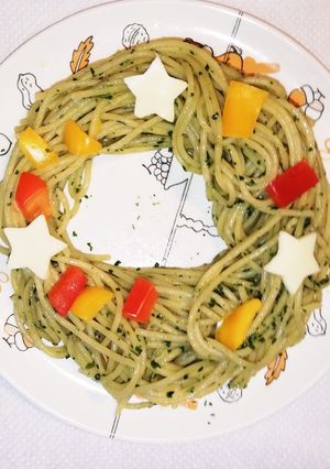 リース風パスタ-レシピのメイン写真