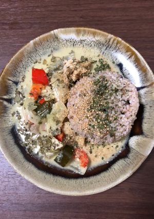 ピーマンの彩豊かグリーンカレー-レシピのメイン写真