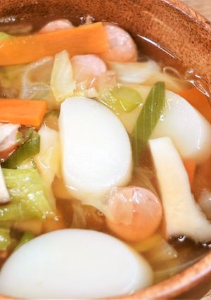 トックの中華スープ　学校給食にもピッタリ-レシピのメイン写真