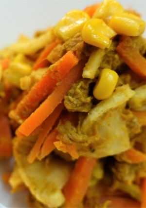 切干大根銀杏切りのカレー炒め-レシピのメイン写真