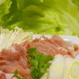 レタスと豚肩ロースのヘルシーしゃぶしゃぶ