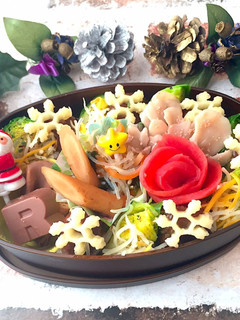 てりやきミートボール 雪の結晶弁当-レシピのメイン写真