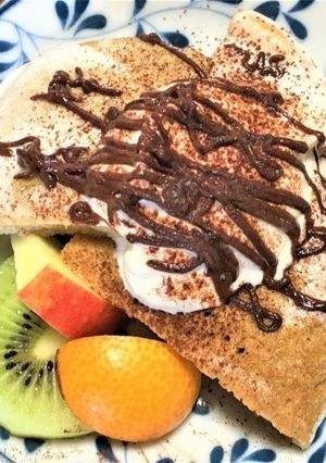 空豆粉100%のパンケーキ-レシピのメイン写真