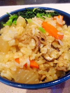 大根と豚肉のジューシー風炊き込みご飯-レシピのメイン写真