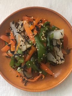 簡単ヘルシー☆のこり野菜を使ったひじき煮-レシピのメイン写真