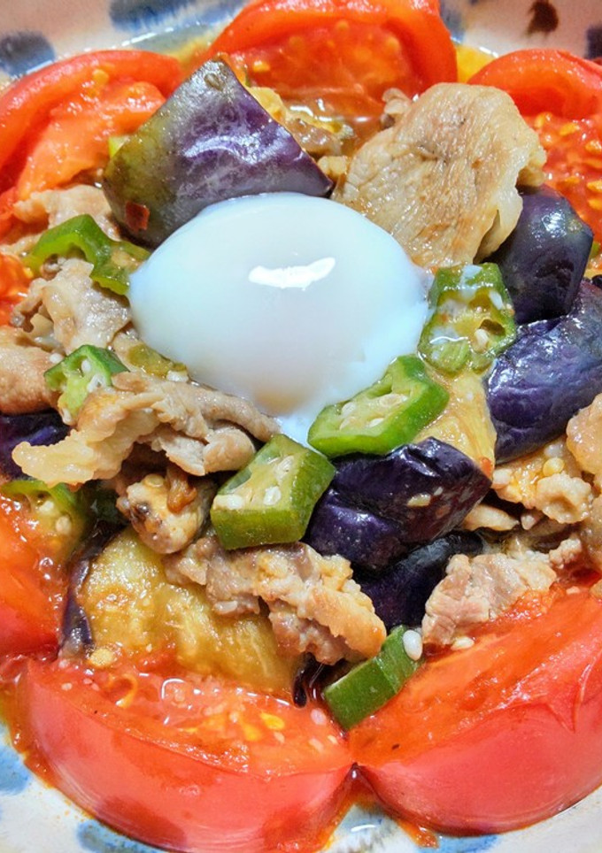 簡単◎トマトと揚げナスに卵のトロトロ炒め-レシピのメイン写真