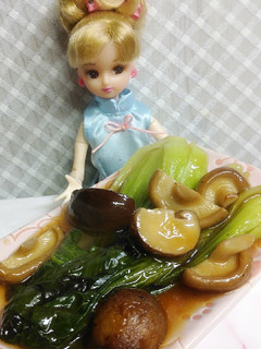 リカちゃん♡チンゲン菜椎茸オイとろうま煮-レシピのメイン写真