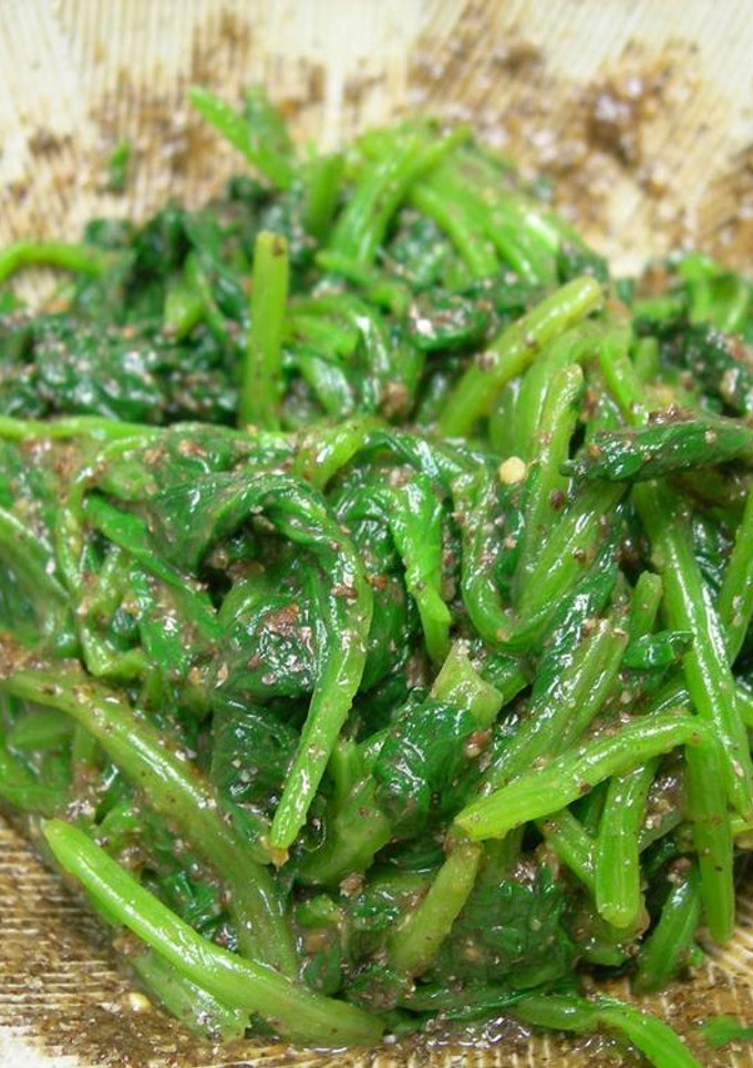青菜のえごまみそ和え-レシピのメイン写真