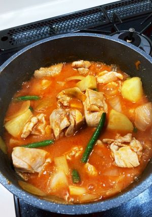 ☆簡単♪パスタソースでチキンのトマト煮☆-レシピのメイン写真