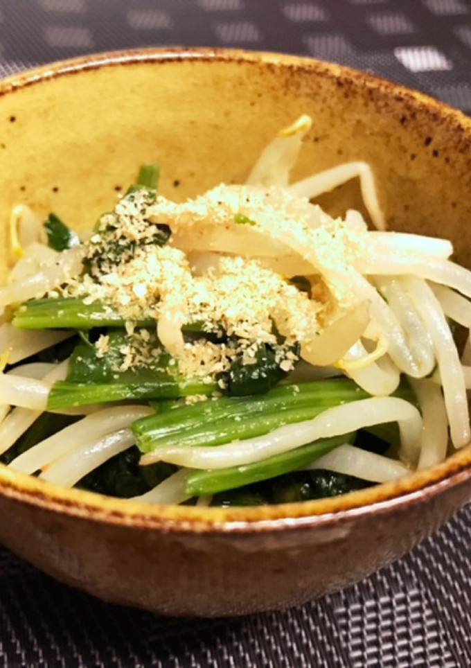 副菜 簡単ほうれん草ともやしのナムル-レシピのメイン写真