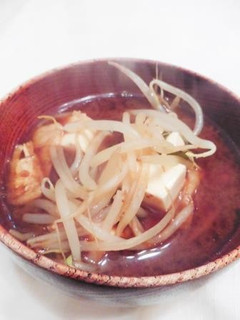 もやし炒めの味噌汁-レシピのメイン写真